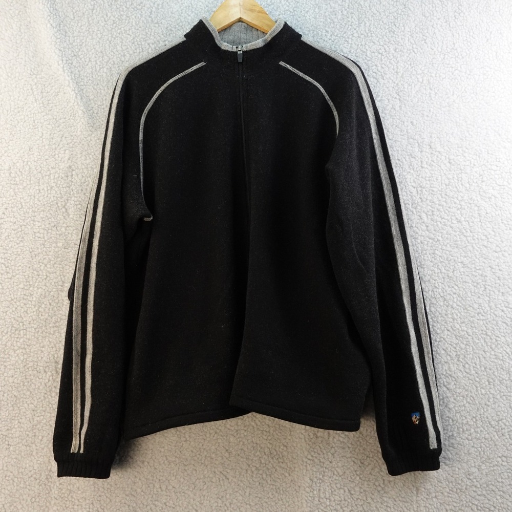 Kuhl Black and Gray Zip Up Sweater